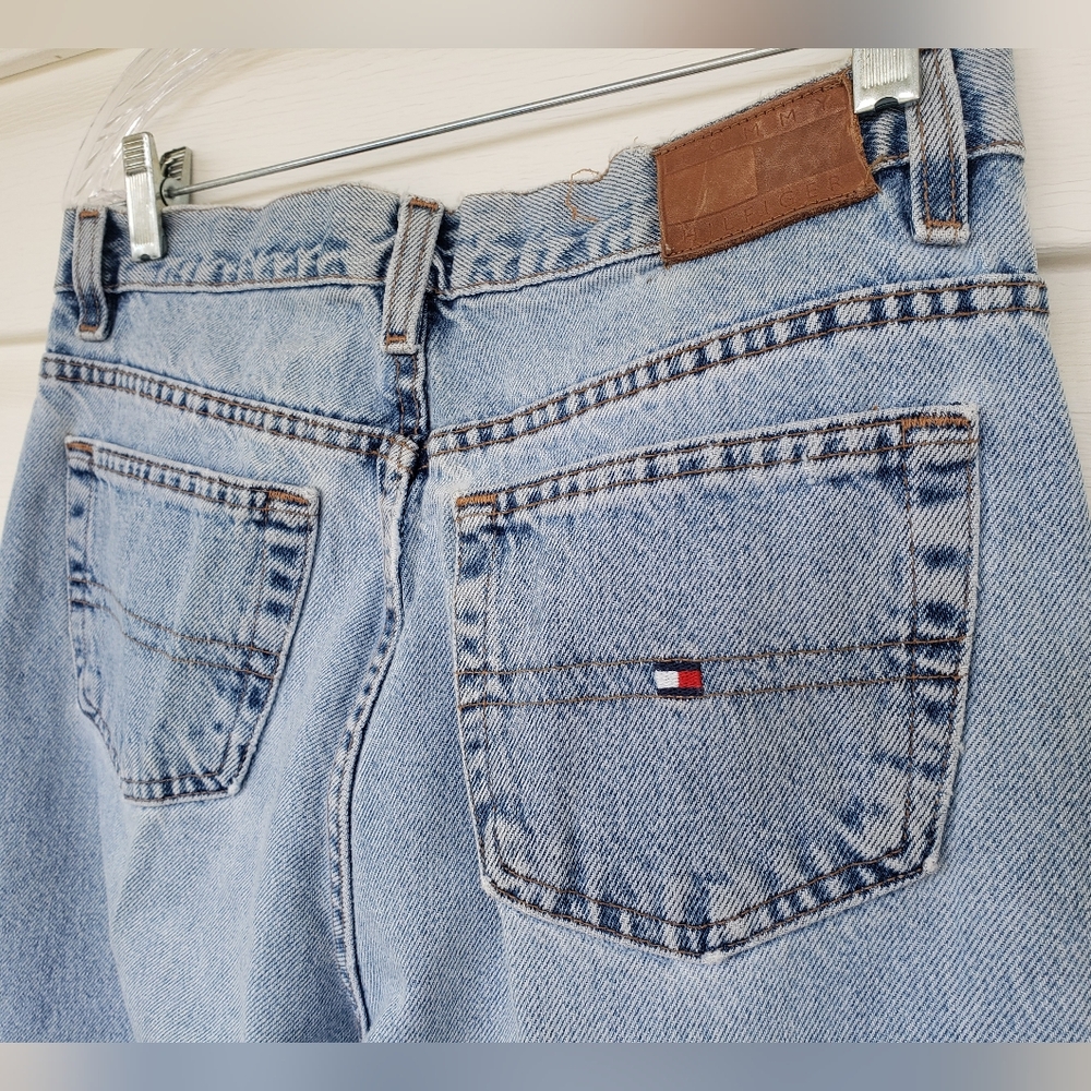 Y2K Tommy Hilfiger Light Blue Straight Leg Jeans!!! - Picture 5 of 12